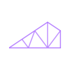 Buildings Trusses Stub Outline Drawing Svg Vector, Free Vectors File